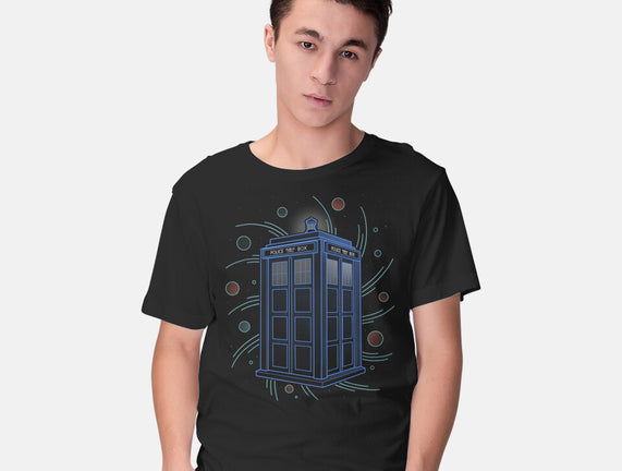 Neon Line-Art Time And Space Box