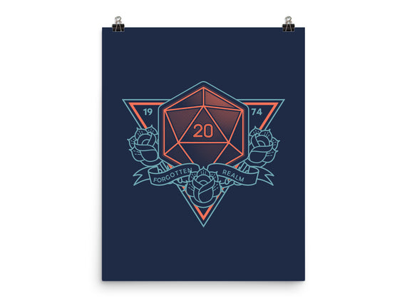 Neon Hipster Critical Dice