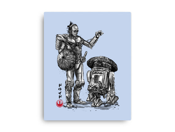 Samurai Droids Sumi-e