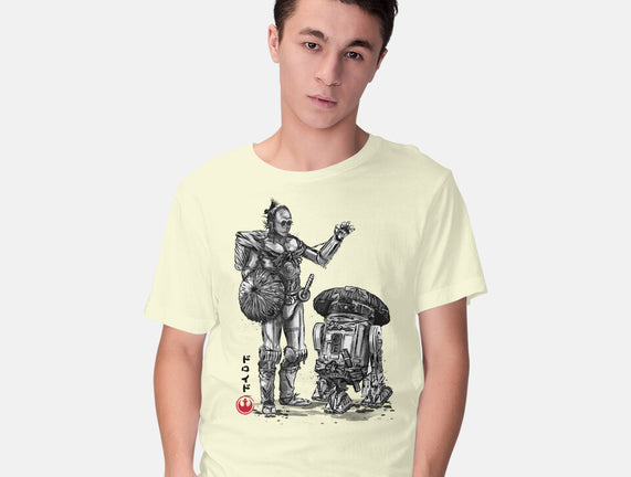 Samurai Droids Sumi-e