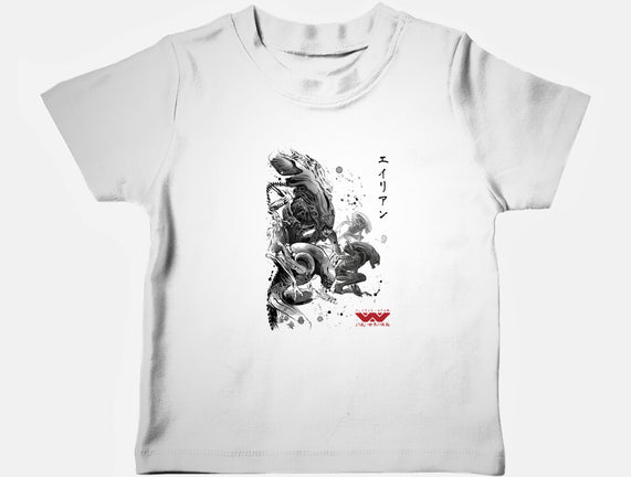 Xenomorphs Invasion Sumi-E