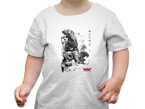 Xenomorphs Invasion Sumi-E