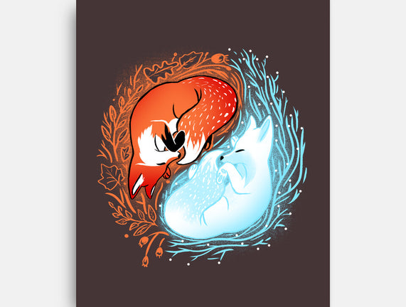 Autumn And Winter Fox