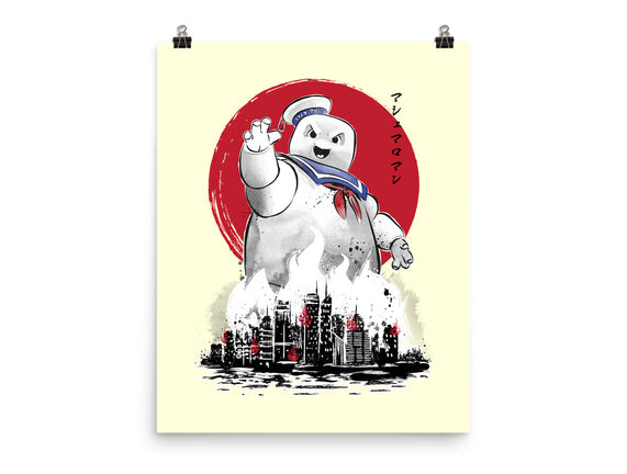 Marshmallow Man Sumi-E