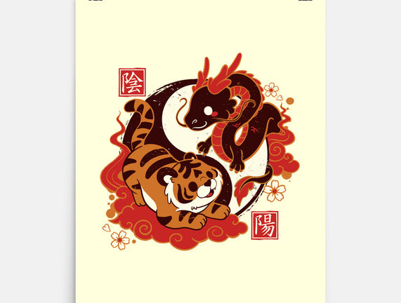 Yin And Yang Tiger Dragon