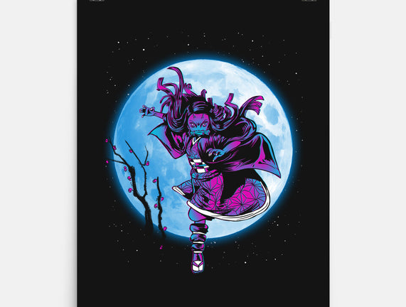 Nezuko Under The Moon