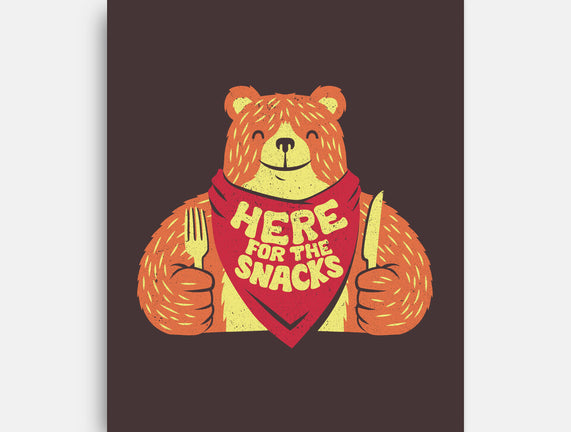 Here For The Snacks Bear