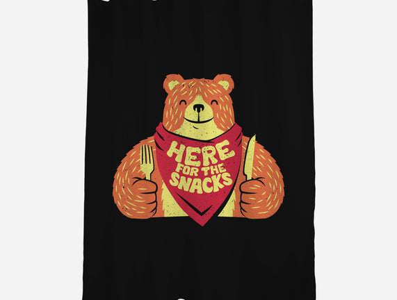 Here For The Snacks Bear