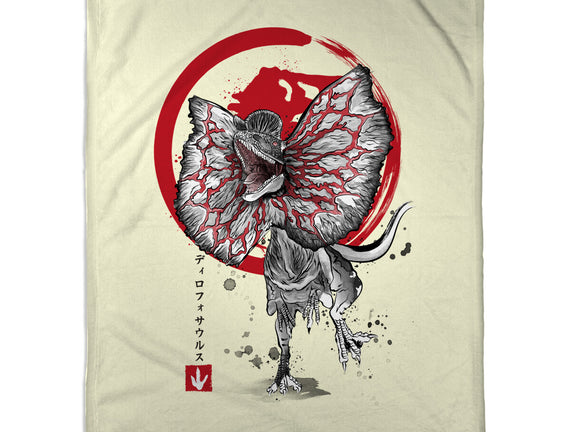 Dilophosaurus Sumi-E