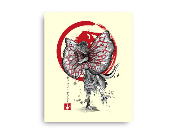Dilophosaurus Sumi-E