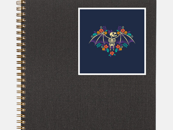 Flowered Bat Skeleton