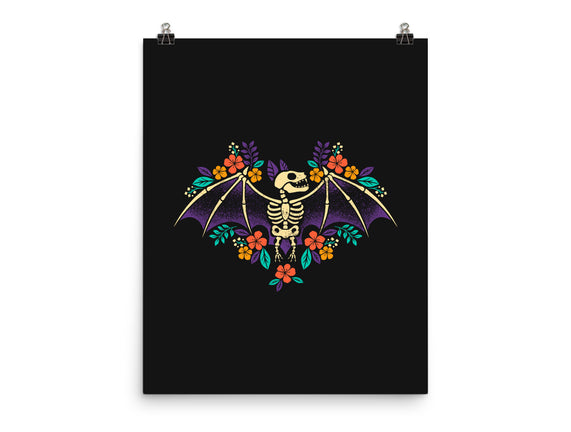 Flowered Bat Skeleton