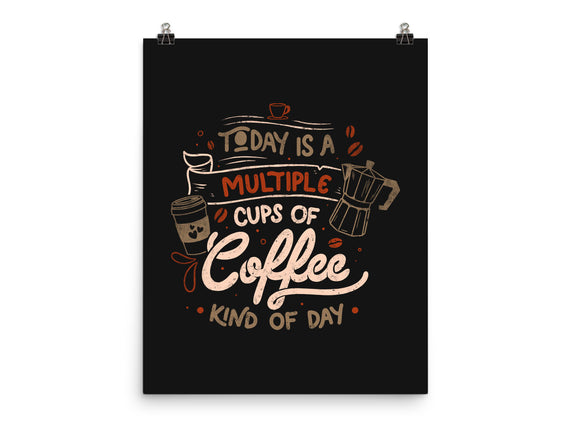 Multiple Cups Of Coffee