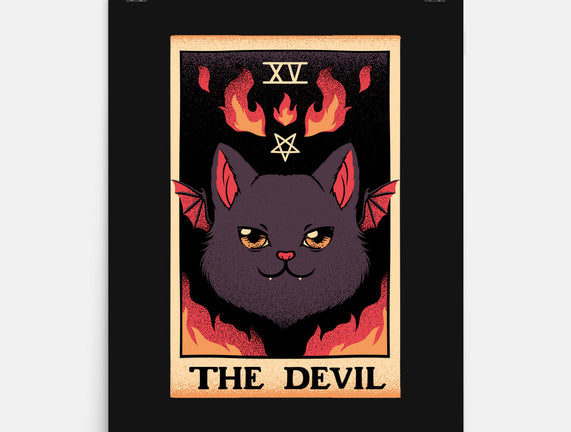 The Devil Cat Tarot Card