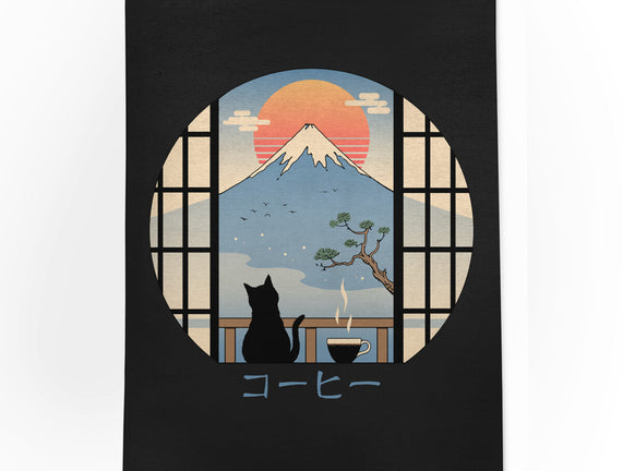 Coffee Cat In Mt. Fuji