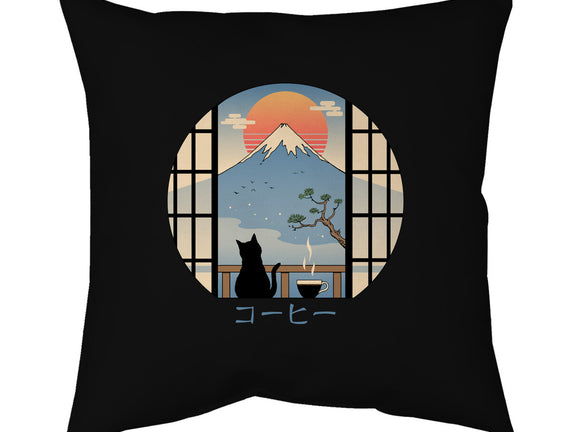 Coffee Cat In Mt. Fuji
