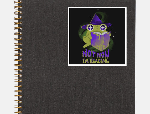 Not Now! I'm Reading