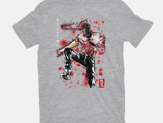 ChainsawMan Sumi-E