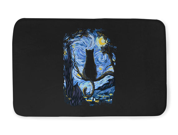 Cat Starry Night