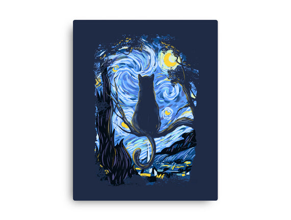 Cat Starry Night