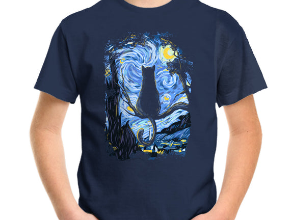 Cat Starry Night
