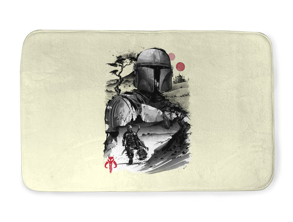 Bounty Hunter In The Desert Sumi-e