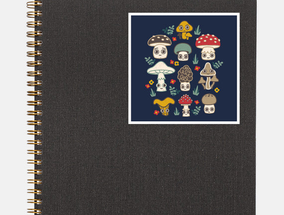 Kawaii Fungi Pattern