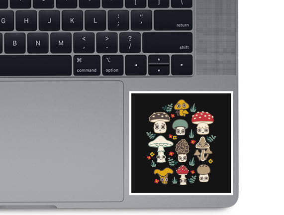 Kawaii Fungi Pattern