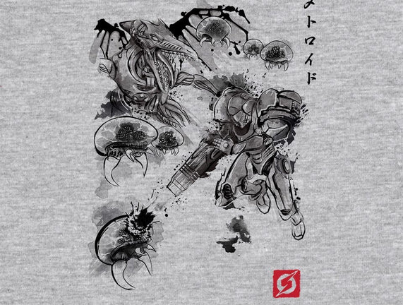Attack of the Space Pirates Sumi-e