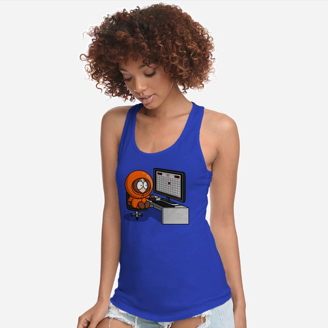 Always Dead-Womens-Racerback-Tank-Raffiti