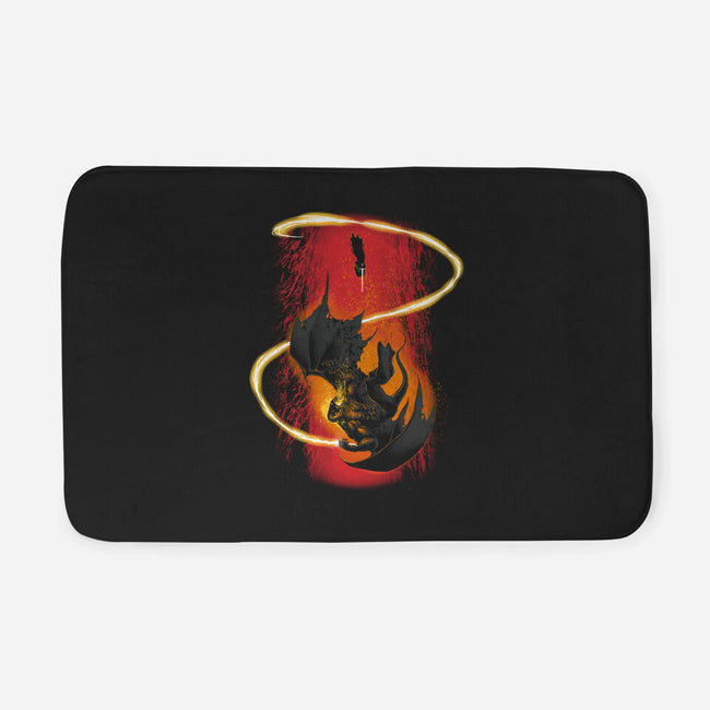 Wizard Vs Demon-None-Memory Foam-Bath Mat-Art_Of_One