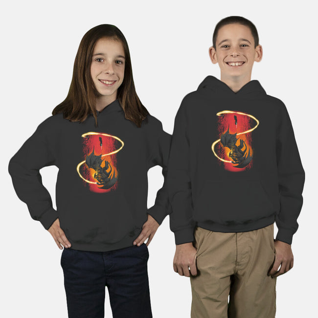 Wizard Vs Demon-Youth-Pullover-Sweatshirt-Art_Of_One