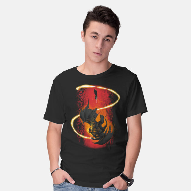 Wizard Vs Demon-Mens-Basic-Tee-Art_Of_One