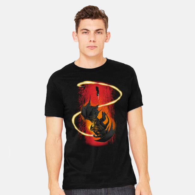 Wizard Vs Demon-Mens-Heavyweight-Tee-Art_Of_One