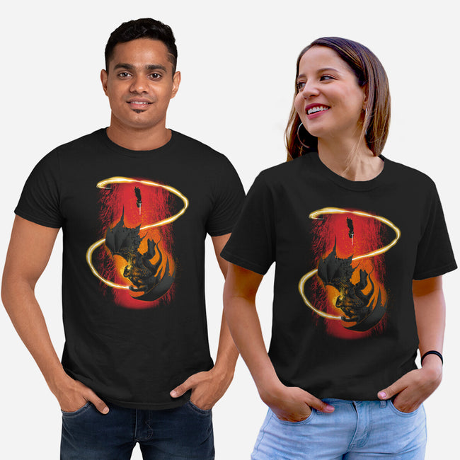 Wizard Vs Demon-Unisex-Basic-Tee-Art_Of_One