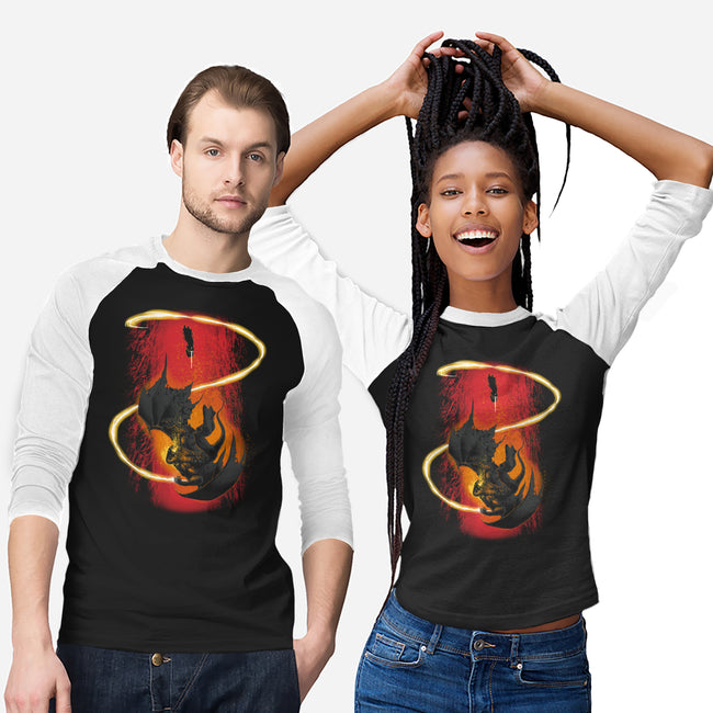 Wizard Vs Demon-Unisex-Baseball-Tee-Art_Of_One