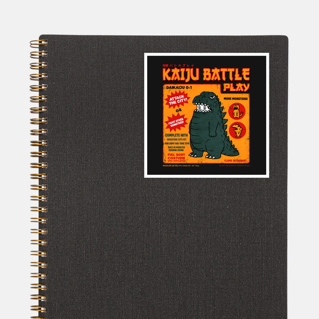 Kaiju Battle Player-None-Glossy-Sticker-pigboom