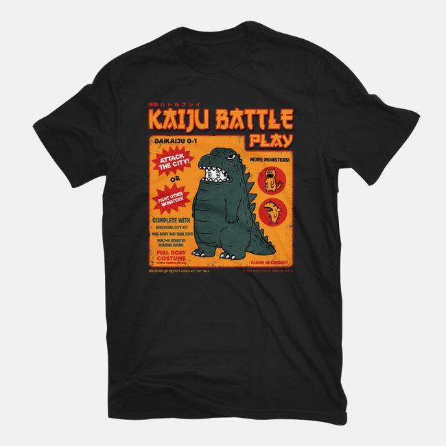 Kaiju Battle Player-Womens-Basic-Tee-pigboom