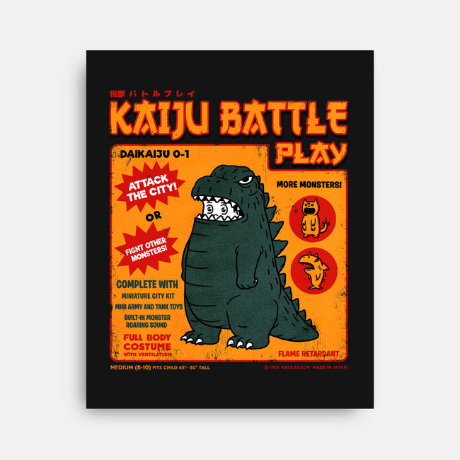 Kaiju Battle Player-None-Stretched-Canvas-pigboom