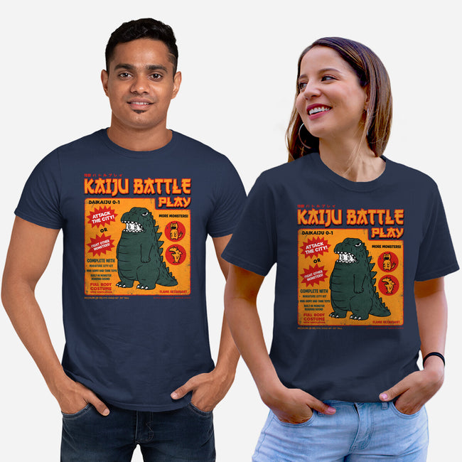 Kaiju Battle Player-Unisex-Basic-Tee-pigboom