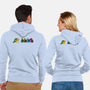 Poe In A Row-Unisex-Zip-Up-Sweatshirt-Nerding Out Studio