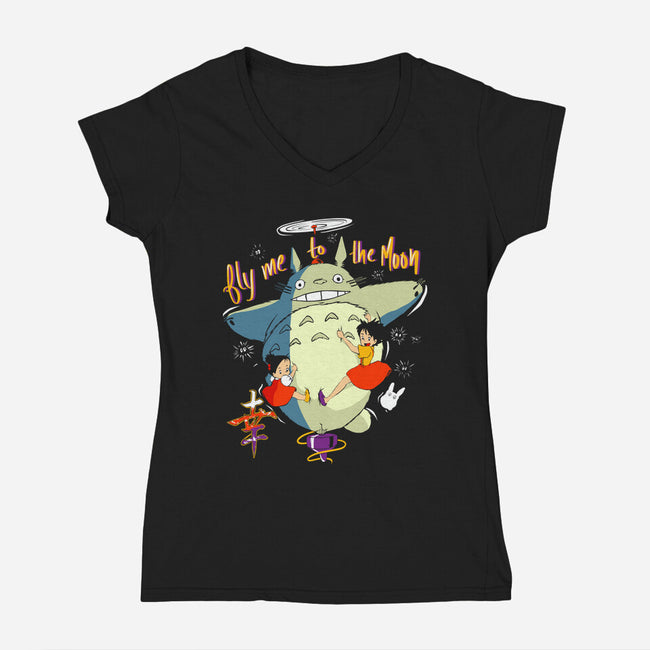 Fly Me To The Moon-Womens-V-Neck-Tee-Seeworm_21