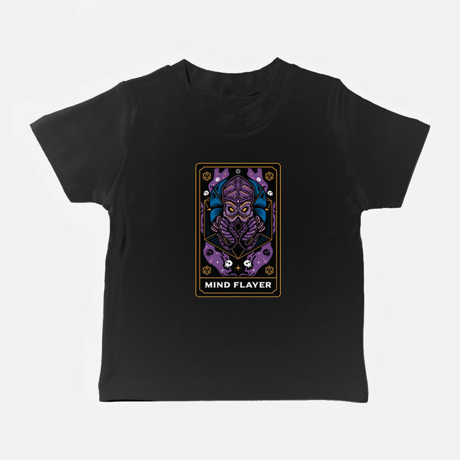 Mind Flayer Tarot Card-Baby-Basic-Tee-Logozaste