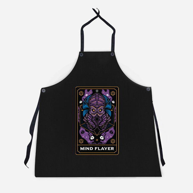 Mind Flayer Tarot Card-Unisex-Kitchen-Apron-Logozaste