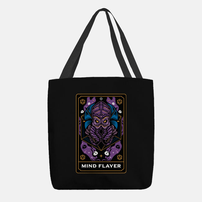 Mind Flayer Tarot Card-None-Basic Tote-Bag-Logozaste