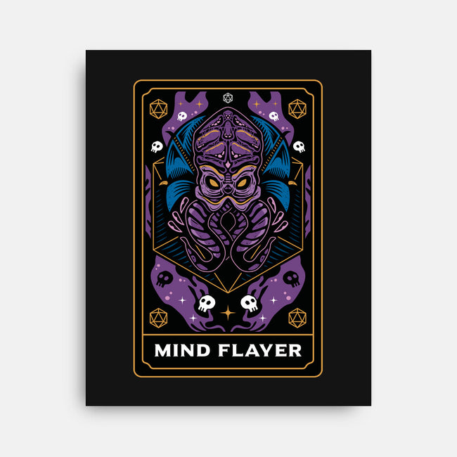 Mind Flayer Tarot Card-None-Stretched-Canvas-Logozaste