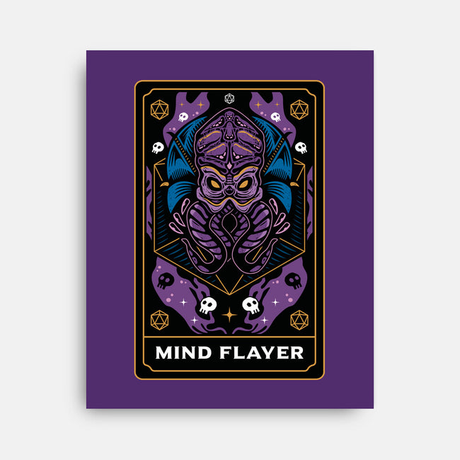 Mind Flayer Tarot Card-None-Stretched-Canvas-Logozaste