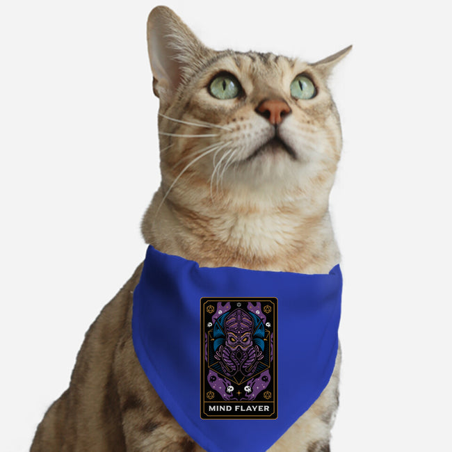 Mind Flayer Tarot Card-Cat-Adjustable-Pet Collar-Logozaste