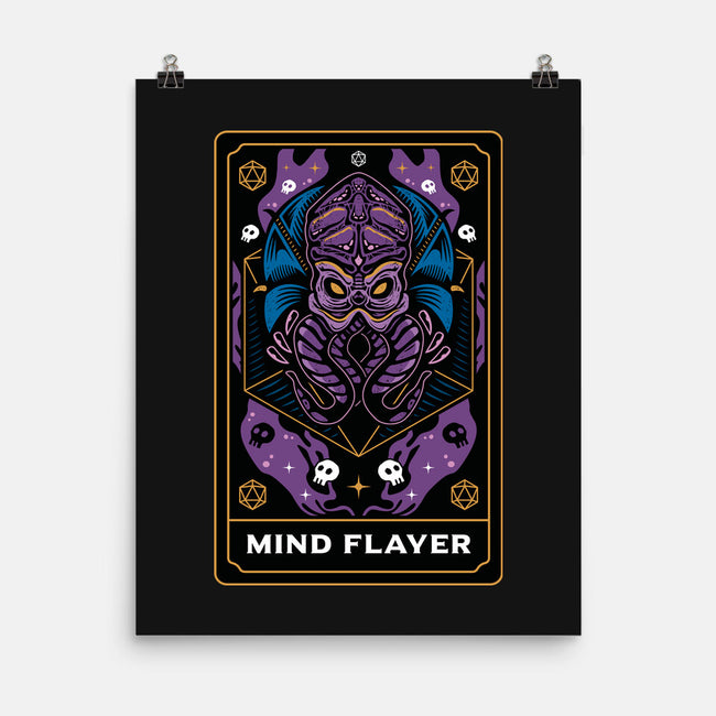 Mind Flayer Tarot Card-None-Matte-Poster-Logozaste