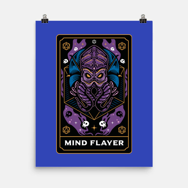 Mind Flayer Tarot Card-None-Matte-Poster-Logozaste